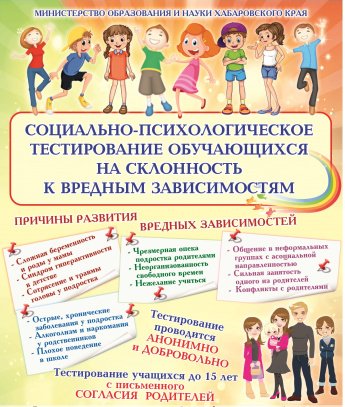 Cоциально-психологическое тестирование обучающихся